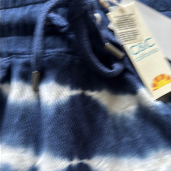 C&C California Athletic Shorts Blue and White Tie-Dye - Picture 4 of 11